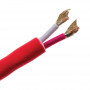 2hr Fire Rated - FLAT Plain Red 2 Core - 1.5mm Cable - 100m Roll