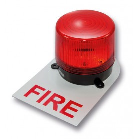 Red 24VDC Strobe with FIRE label - 125mA