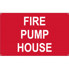 Fire Pump House - Metal 400mm x 250mm 