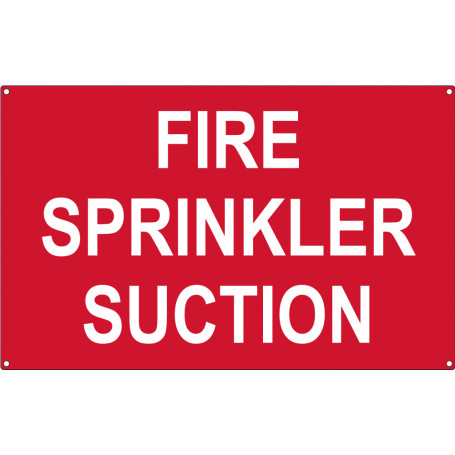 Fire Sprinkler Suction
