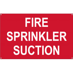 Fire Sprinkler Suction - Metal 400mm x 250mm 