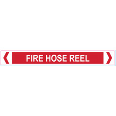 Fire Hose Reel - Pipe Marker Medium 260 x 32mm