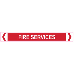 Fire Services - Pipe Marker Medium 260 x 32mm