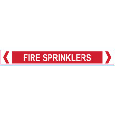 Fire Sprinklers - Pipe Marker Medium 260 x 32mm