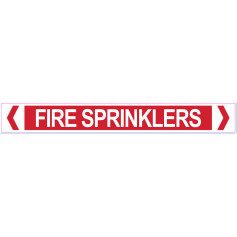 Fire Sprinklers - Pipe Marker Large 450 x 50mm