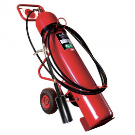 FLAMESTOP 45KG CO2 Mobile Extinguisher - Pneumatic Wheel