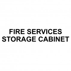 Printed Sticker - Fire Services Storage Cabinet