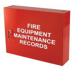 Fire Equipment Maintenance Records Cabinet - Milk White
