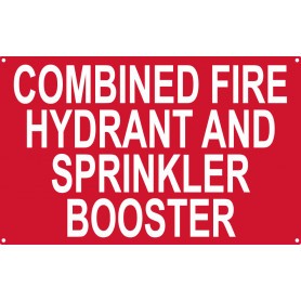 Sign - Combined Fire Hydrant and Sprinkler Booster