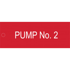 Pump No 2- Traffolyte Label 80mm x 30mm