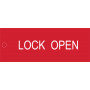 Lock Open - Traffolyte Label 80mm x 30mm