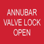 Annubar Valve Lock Open - Traffolyte Label 50mm x 50mm