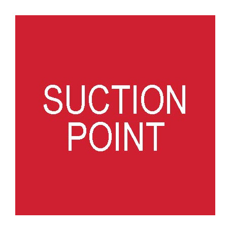 Suction Point - Traffolyte Label 50mm x 50mm