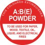ABE Dry Chem Identification Sign - 190 x 190mm