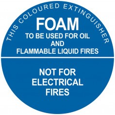 Air/Foam Identification - Plastic - Self-Adhesive Sign - 190 x 190mm