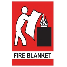 Fire Blanket Location - Small Sign - 150 x 225mm