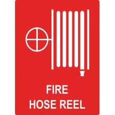 Fire Hose Reel Location - Medium Self Adhesive Sign - 225 x 300mm