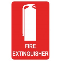 Extinguisher Location - Small Self Adhesive Sign - 150 x 225mm