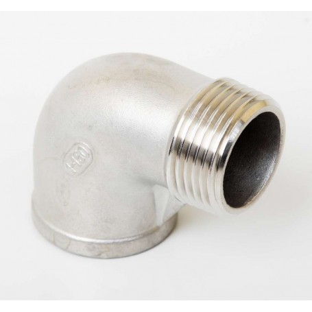 25Nb Stainless Steel 316 90° Elbow M/F