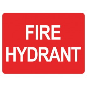 Fire Hydrant - Square Sign - 240mm x 300mm