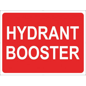 Fire Hydrant Booster Sign - 305 x 245mm