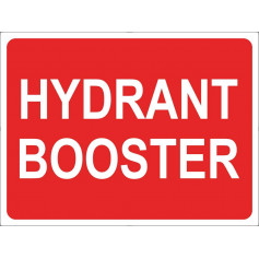 Fire Hydrant Booster Sign - 305 x 245mm