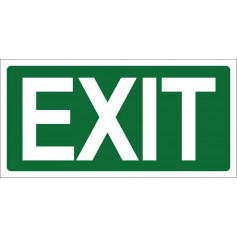 Exit Sign Green - 270 x 135mm