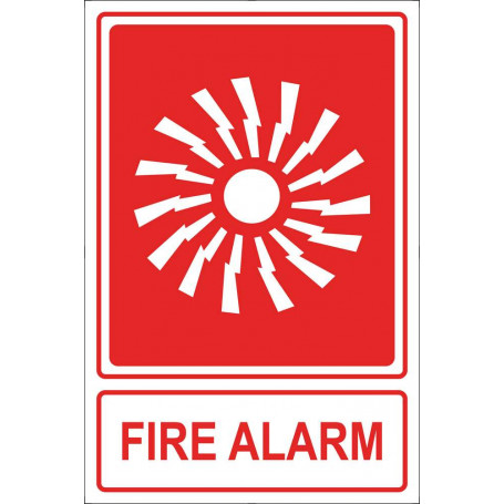 Fire Alarm Sign - 150 x 225mm