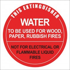 Air Water Identification - Plastic Sign - 190 x 190mm