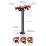100Nb STORZ Dual Hydrant Riser Table E - 1625mm