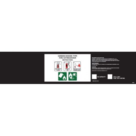 Portable Extinguisher Label - CO2