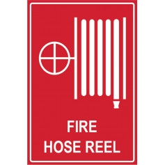 Fire Hose Reel Location - Metal Sign - 150 x 225mm