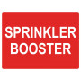 305 x 205mm Sprinkler Booster (Words) Signs