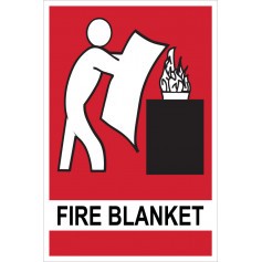 Fire Blanket Location - Large Sign - 300 x 450mm