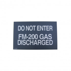 AVI MK2 Face Plate - "Do Not Enter FM200 Gas Discharged" FA2703