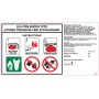Portable Extinguisher Label - Air/Water 9.0L