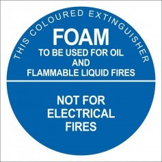 Air/Foam Identification - Vinyl Sticker - 190 x 190mm