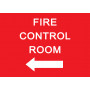 FIRE CONTROL ROOM - Sign 297 x 210mm