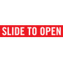 SLIDE TO OPEN - Sign 300 x 60mm