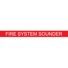 Fire System Sounder - 600mm x 50mm