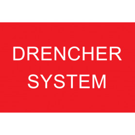 DRENCHER SYSTEM - Sign 120 x 80mm