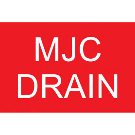 MJC DRAIN - Sign 120 x 80mm