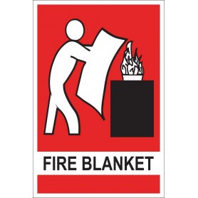 Fire Blanket Location - Small Sign - 150 x 225mm