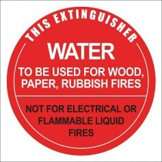 Air Water Identification - Vinyl Sticker - 190 x 190mm