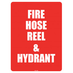 Fire Hose Reel & Hydrant - Large Sign - 225 x 300mm