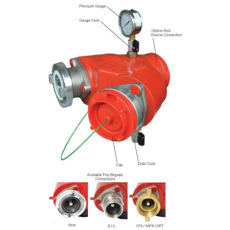 CFA Outlet - Dual Booster Rear Entry - 100mm RG Inlet