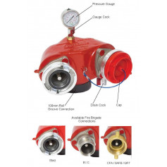 CFA Outlet - Dual Booster Bottom Entry - 100mm RG Inlet