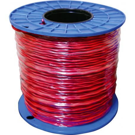 TWISTED Red Twin Fire Cable - 1.5mm - 500m Roll