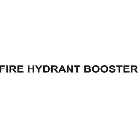 Vinyl Cut - Fire Hydrant Booster