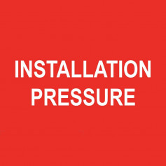 Installation Pressure